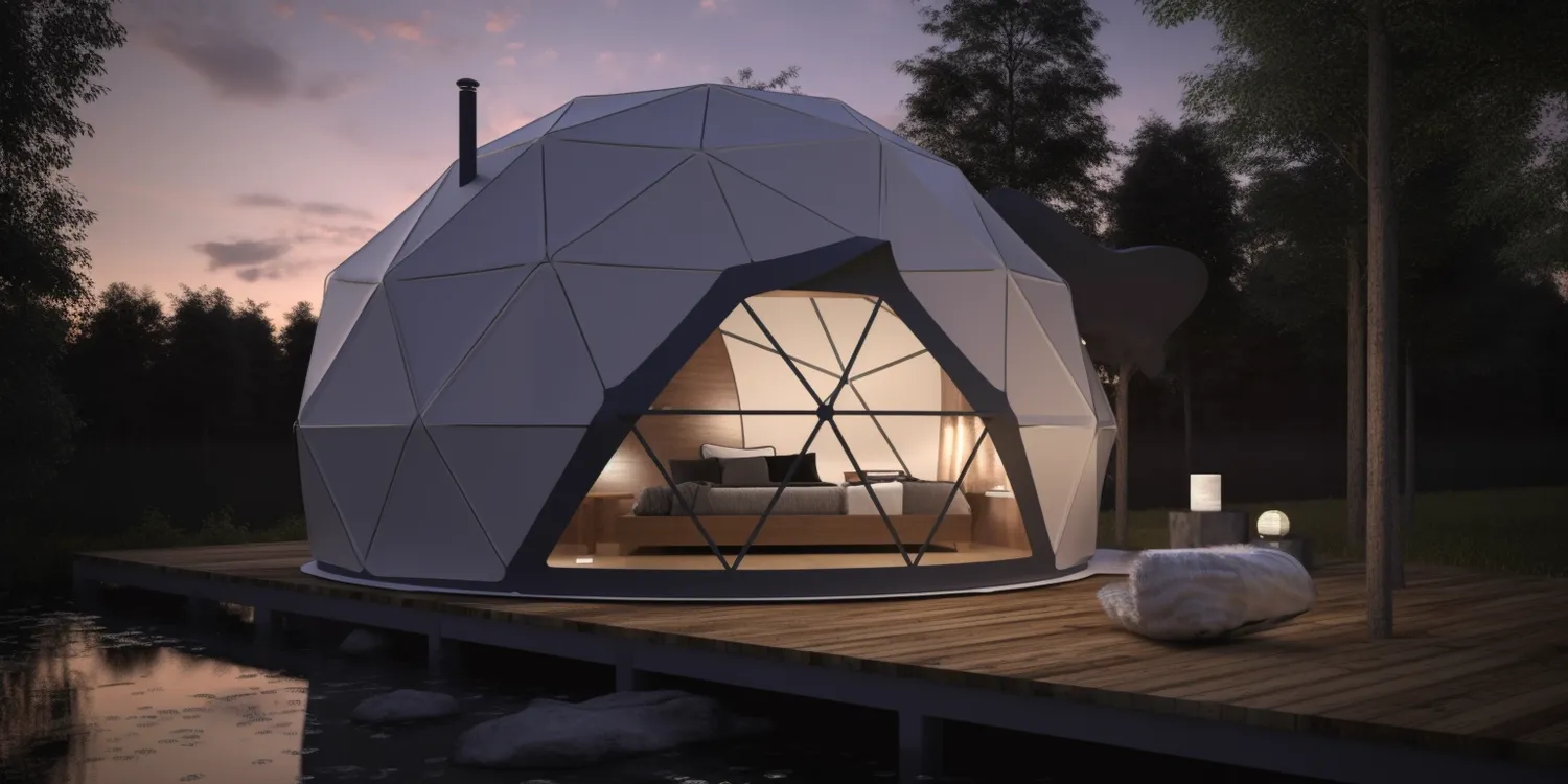 Glamping namiot sferyczny